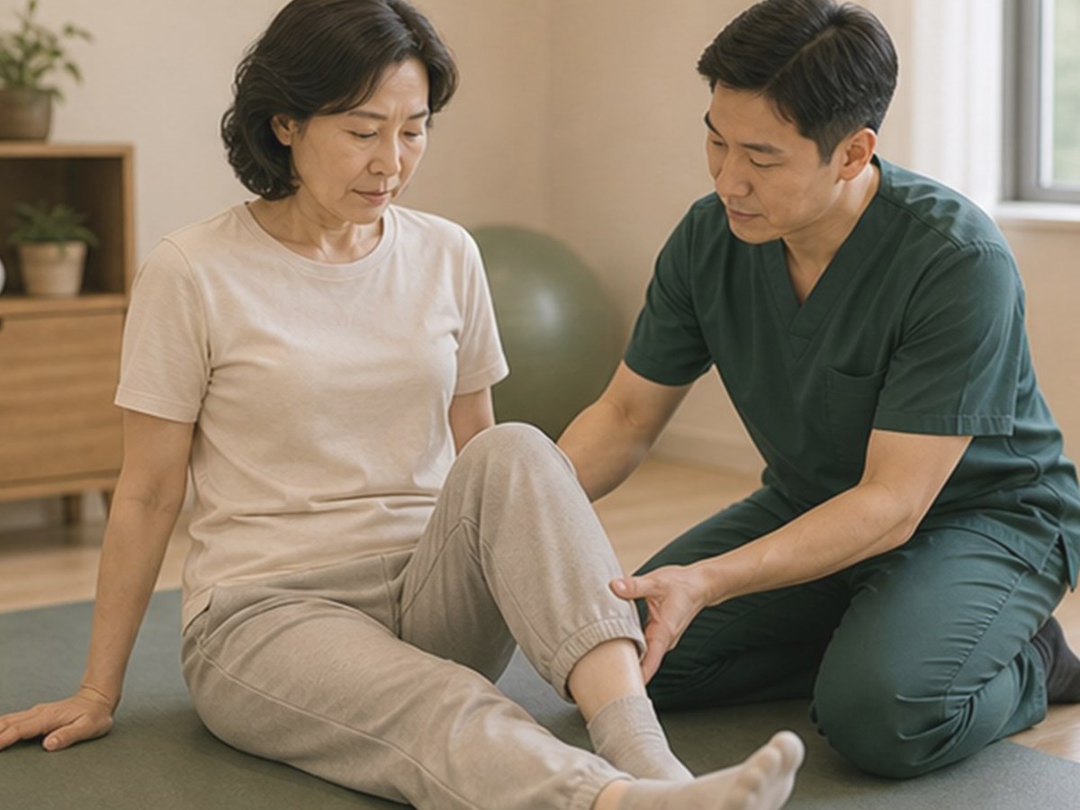 아침 첫발이 아프거나 발목이...